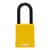 Abus 76PS/40 Yellow Safety Lock with Steel Shackle Covered by Plastic Sleeve - The Lock Source