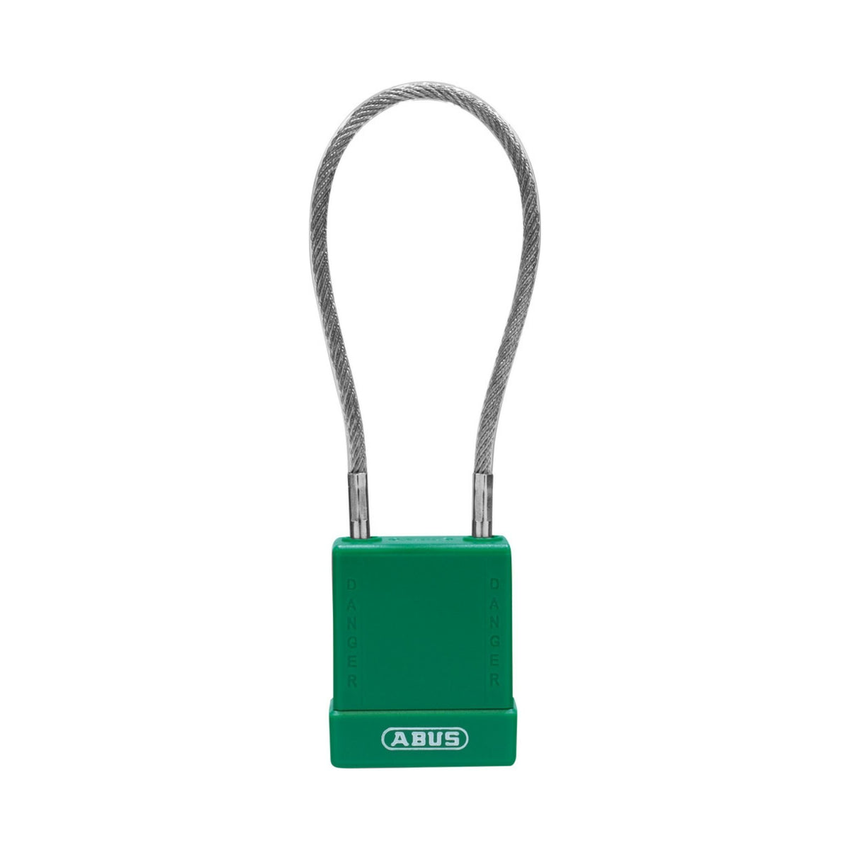 Abus 76/40CAB20 KD Green Safety Padlock with 4-Inch Cable - The Lock Source