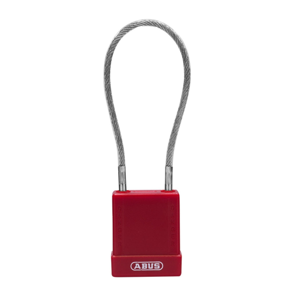 Abus 76/40CAB20 KD Red Safety Padlock with 4-Inch Cable - The Lock Source