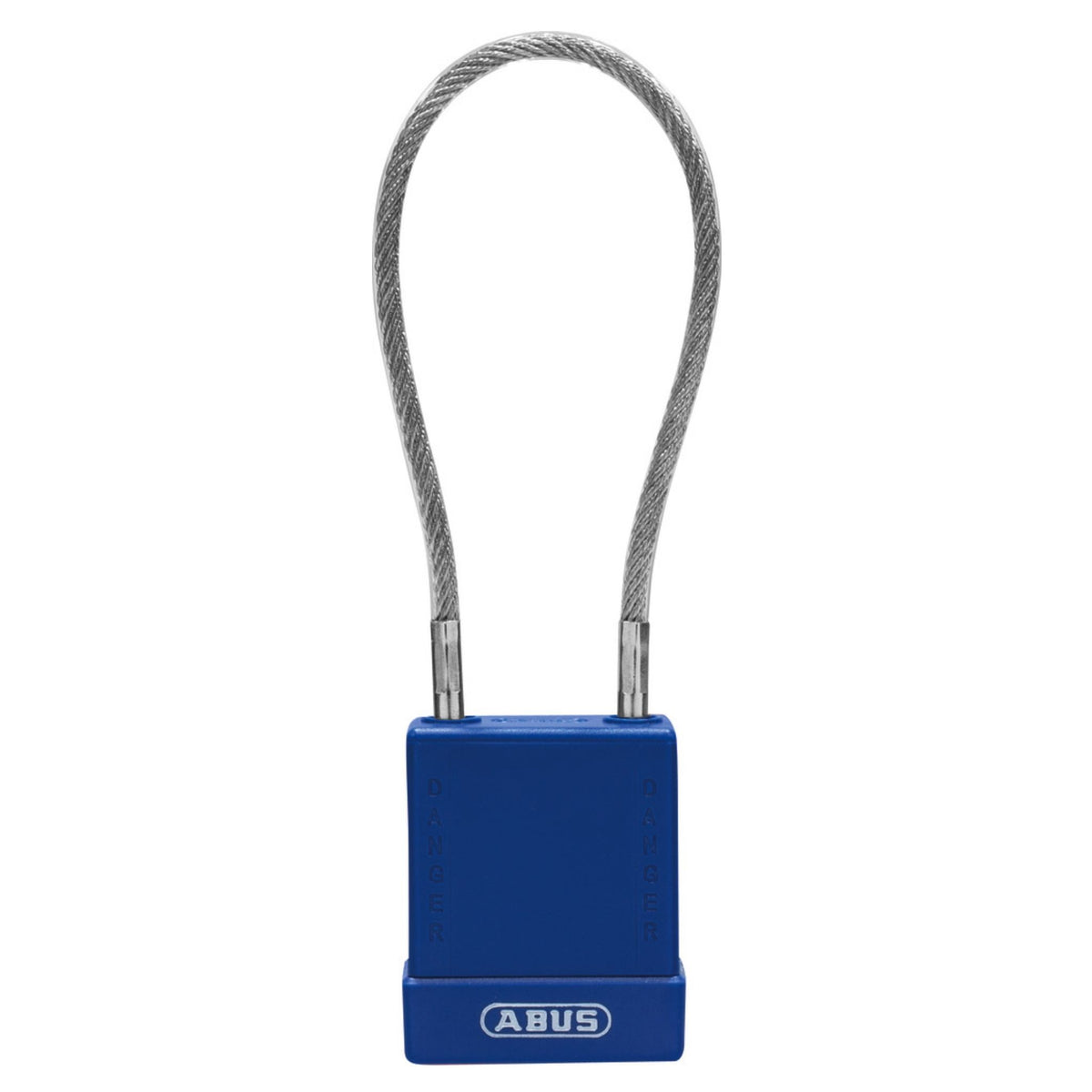 Abus 76/40CAB40 KA Blue Safety Padlock with 8-Inch Cable - The Lock Source