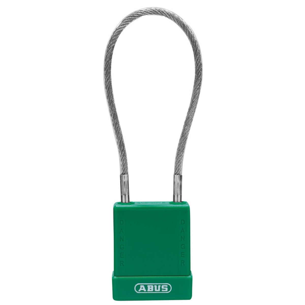 Abus 76/40CAB40 KD Green Safety Padlock with 8-Inch Cable - The Lock Source
