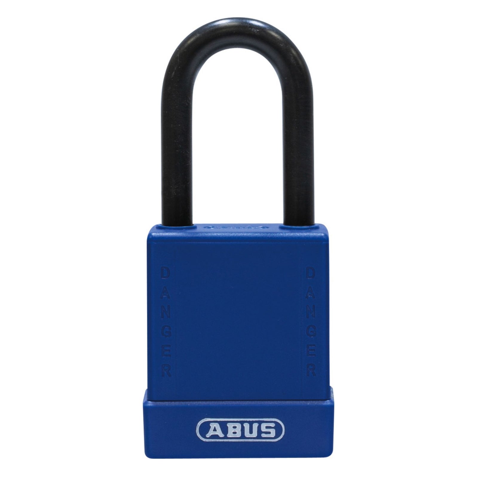 Abus 76/40 KA Keyed Alike Blue Safety Padlock with Steel Shackle and Nylon Sleeve - The Lock Source