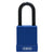 Abus 76/40 MK Master Keyed Blue Safety Padlock with Steel Shackle and Nylon Sleeve - The Lock Source