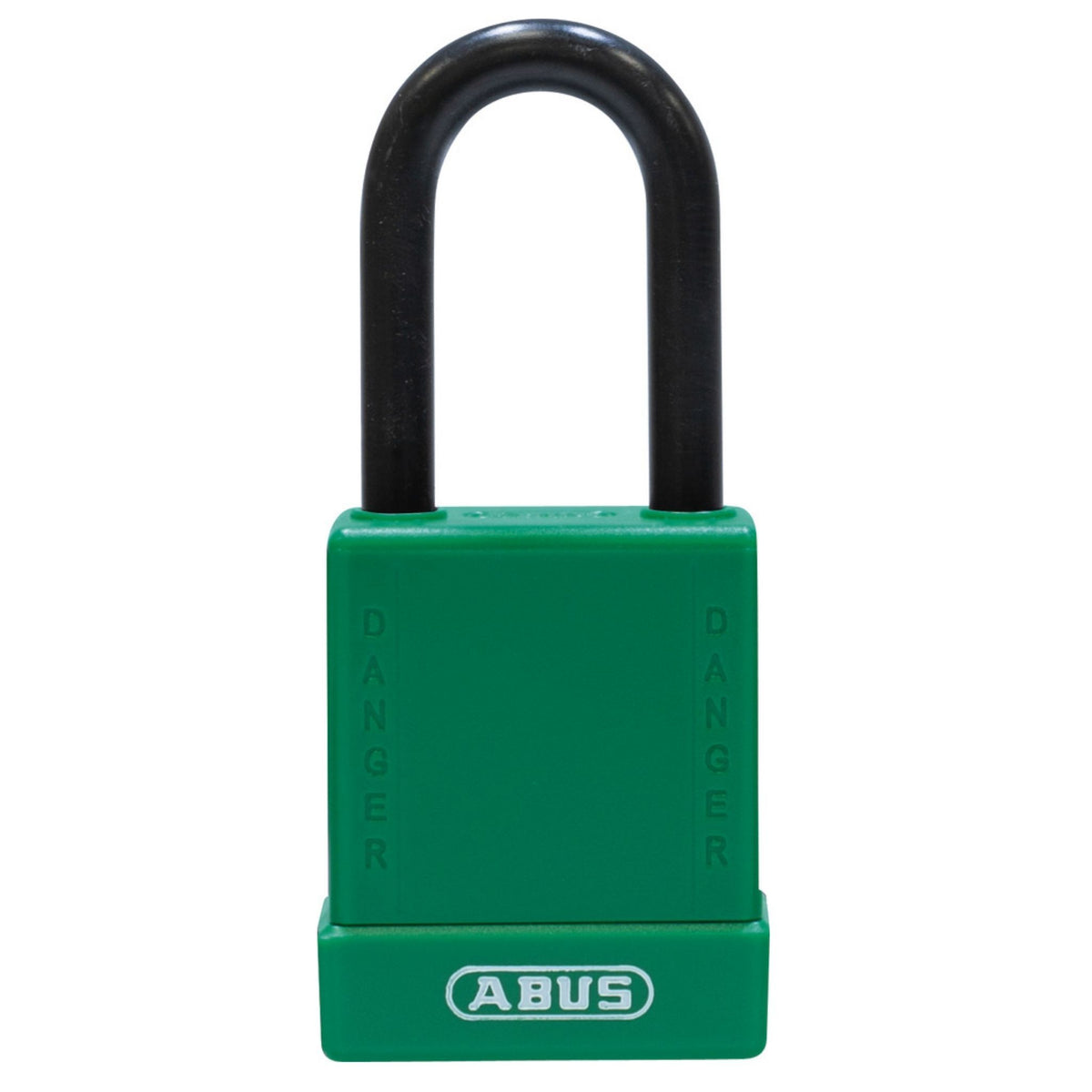 Abus 76/40 KD Keyed Different Green Safety Padlock with Steel Shackle and Nylon Sleeve - The Lock Source
