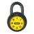 Abus 78/50 Combination Padlock Locker Locks with Yellow Dial - The Lock Source