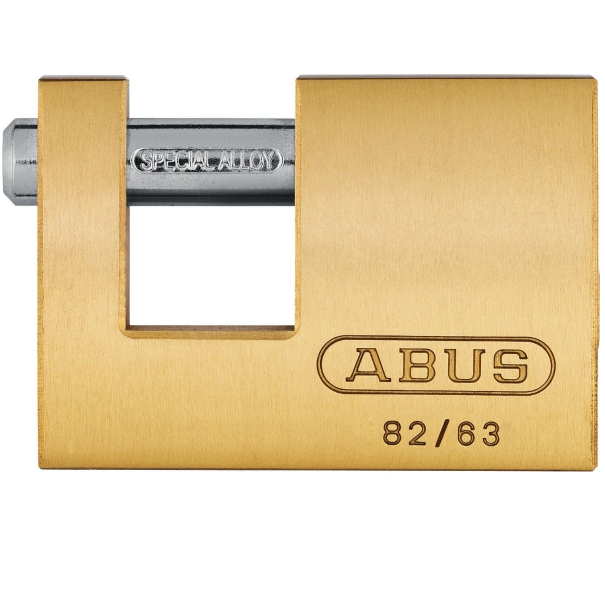 Abus 82/63 KD Lock Keyed Different Monoblock Brass Padlocks - The Lock Source