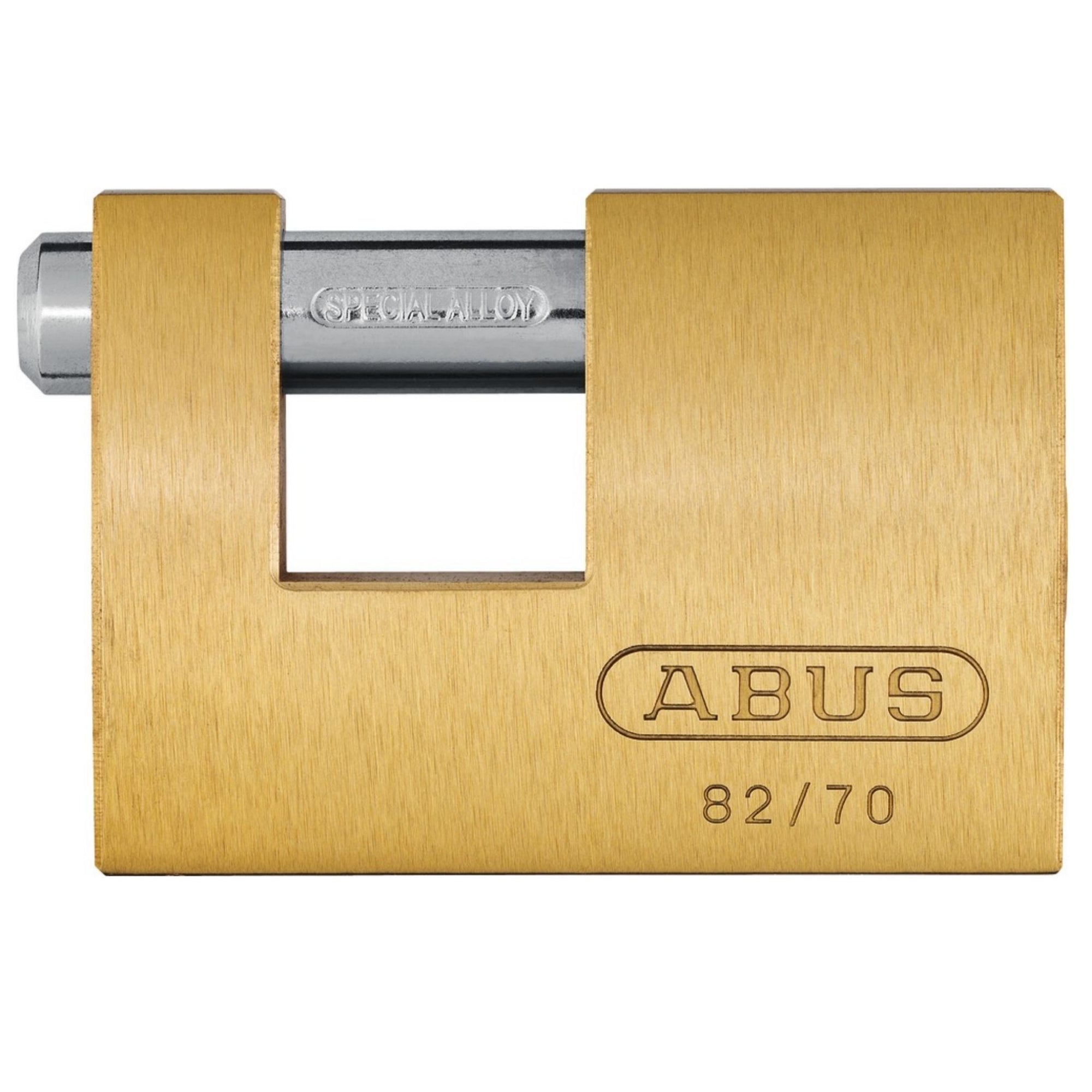 Abus 82/70 KA Lock Keyed Alike Monoblock Brass Padlocks - The Lock Source