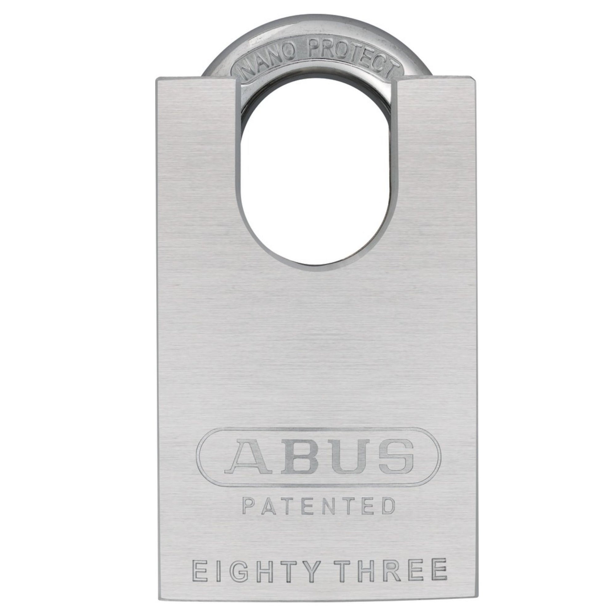 Abus 83CS/50 Chrome Series Locks Chrome-Plated Solid Brass Padlocks with Shackle Guard - The Lock Source