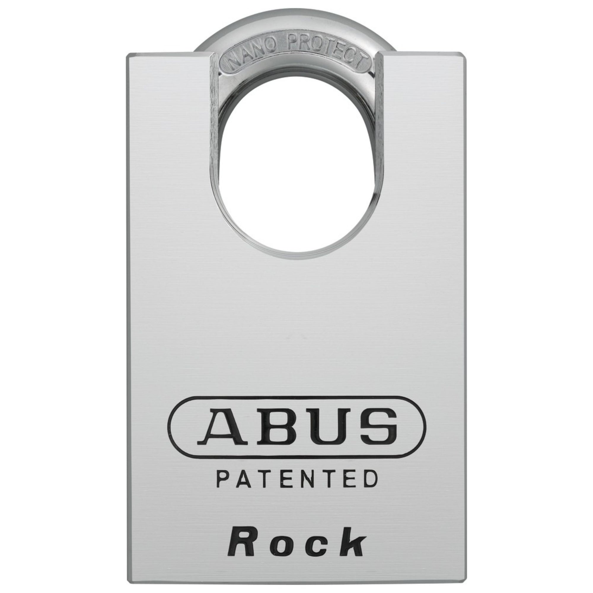 Abus 83CS/55 Rock Padlock Hardened Steel Locks with Shackle Guard Accept Many Popular OEM Cylinders - The Lock Source