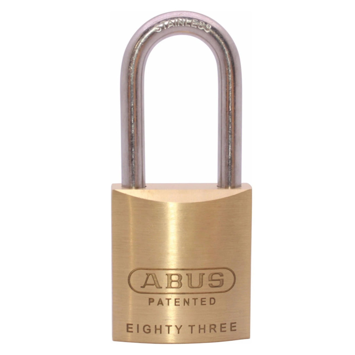 Abus 83IB/45-1000 Brass Lock with Stainless Steel Shackle &amp; Corbin Russwin D1-D4 Composite Keyway - The Lock Source