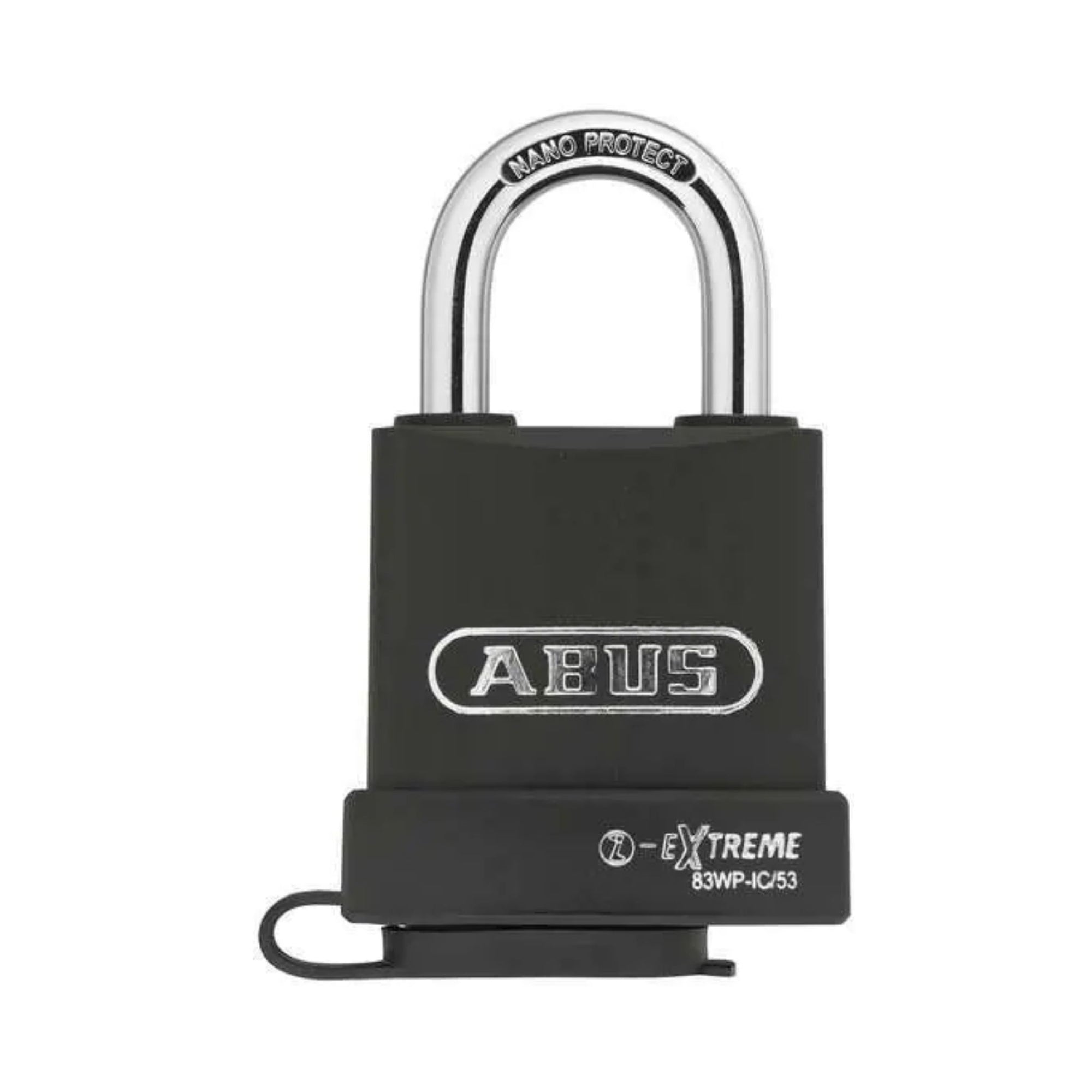 Abus 83WP-IC/53 LF-SCHLG Series Lock Weatherproof Steel Padlocks Prepped to Accept Schlage Large Format IC Cylinders - The Lock Source
