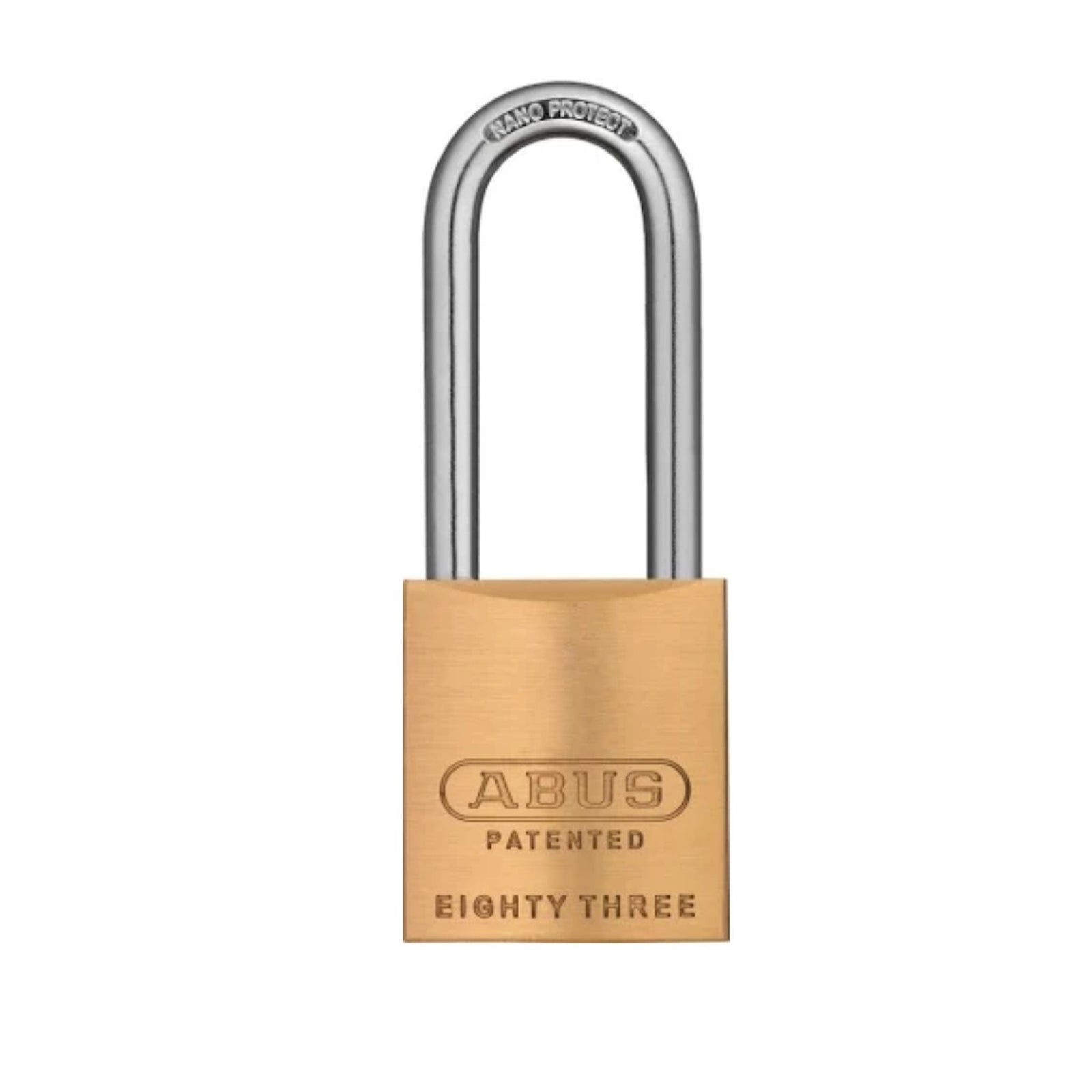 Abus Brass 83/40 3000 KA Keyed Alike Locks With Schlage C-L KWY and 3-Inch Shackles - The Lock Source