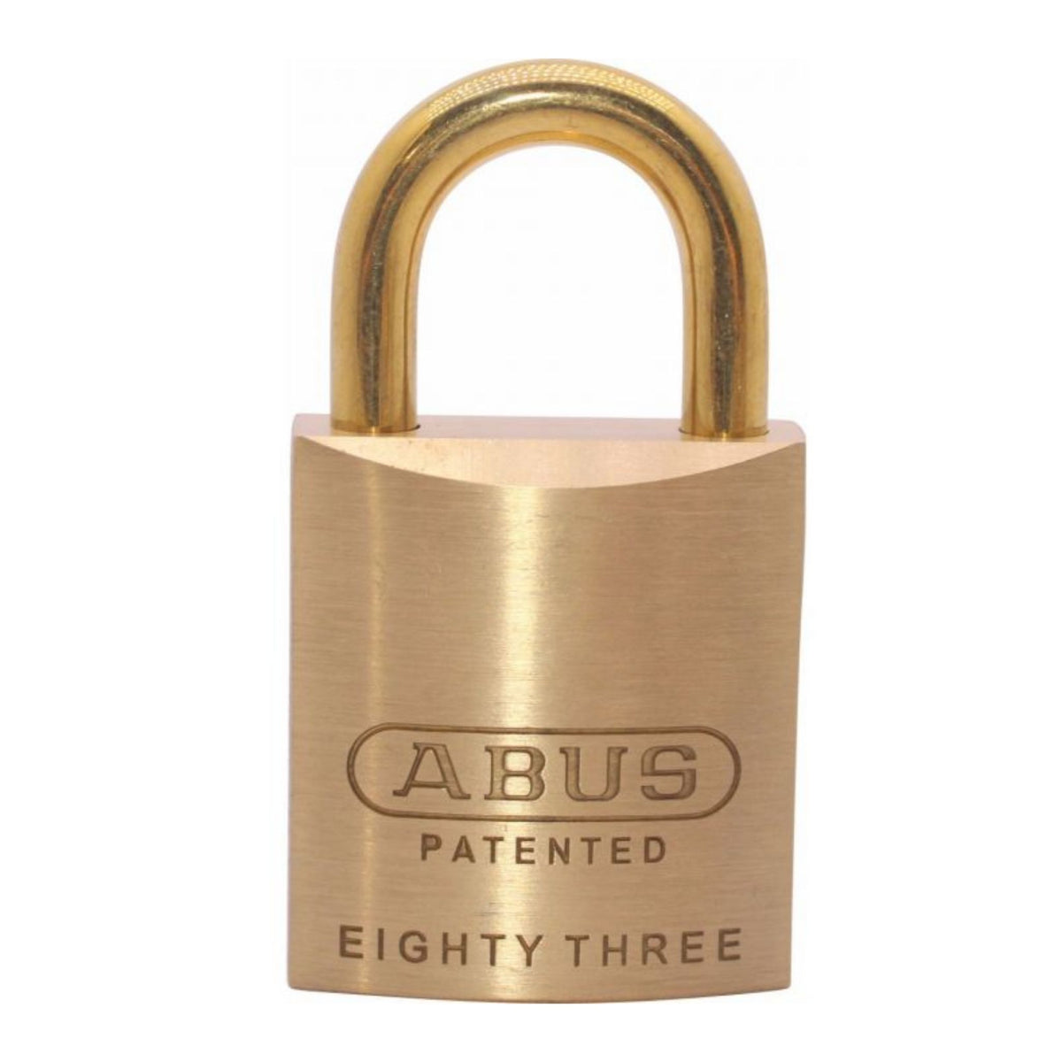Abus 83/45-1000 Brass Lock with Brass Shackle and Corbin Russwin D1-D4 Composite Keyway - The Lock Source