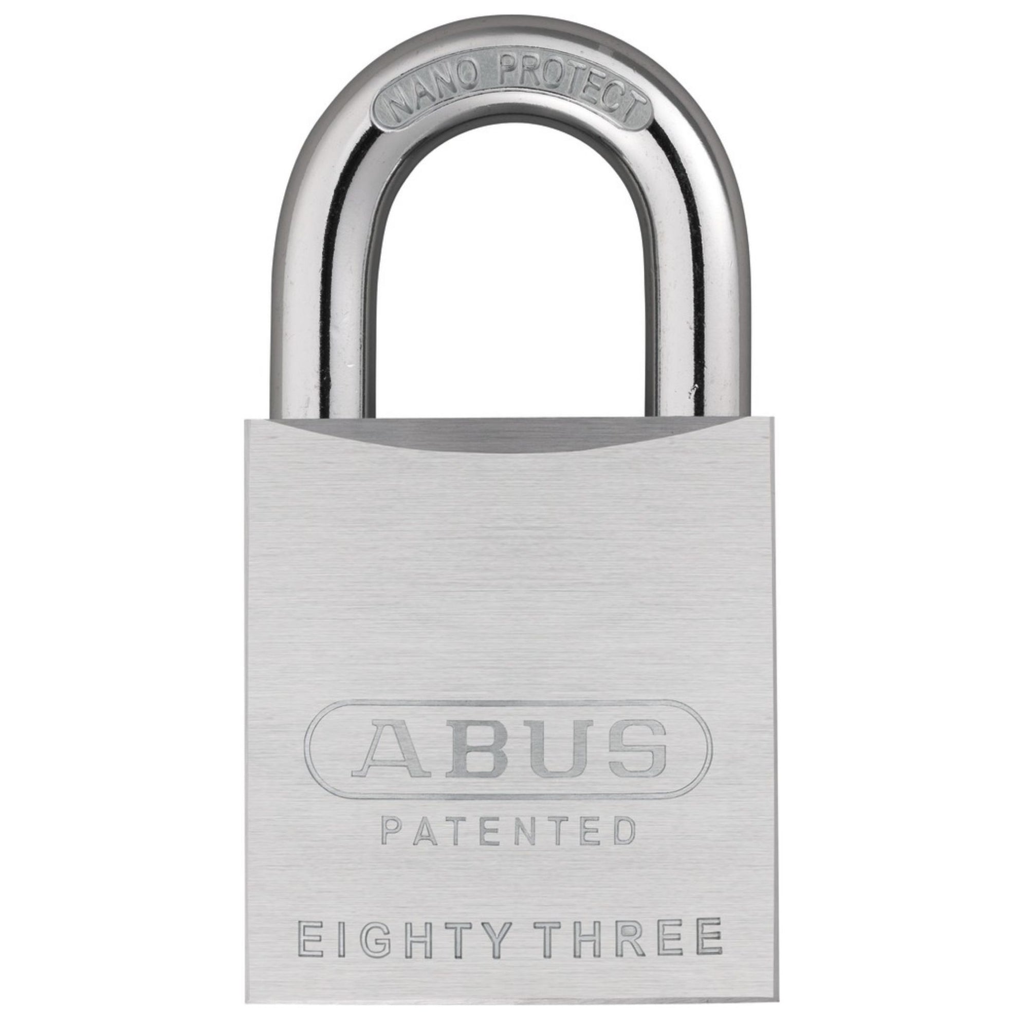 Abus 83/50-200 Chrome-Plated Solid Brass Lock with Kwikset KW1 Keyway - The Lock Source