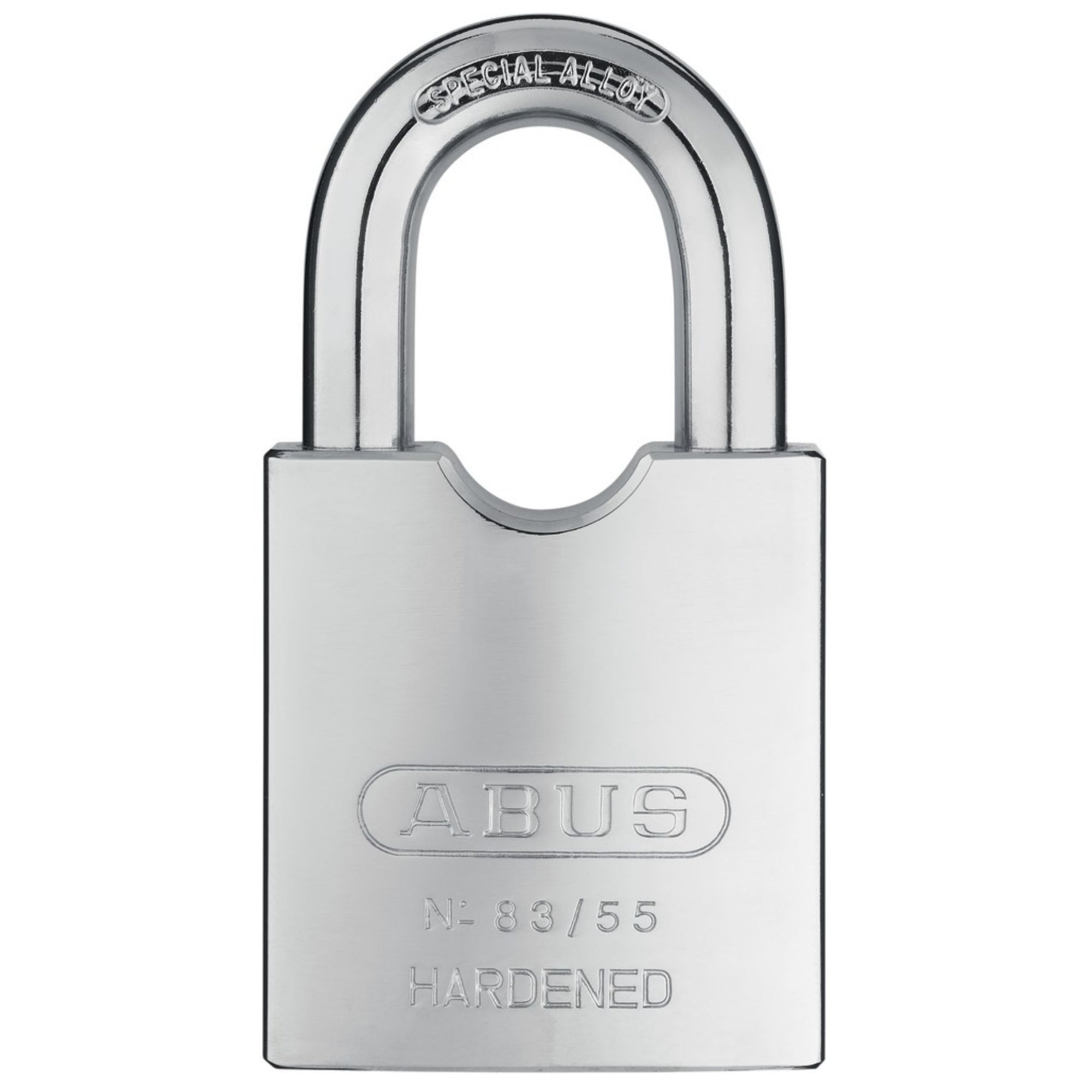 Abus 83/55 Steel Rock Series Hardened Steel Rekeyable Locks Accept Many Popular OEM Keyway Cylinders - The Lock Source