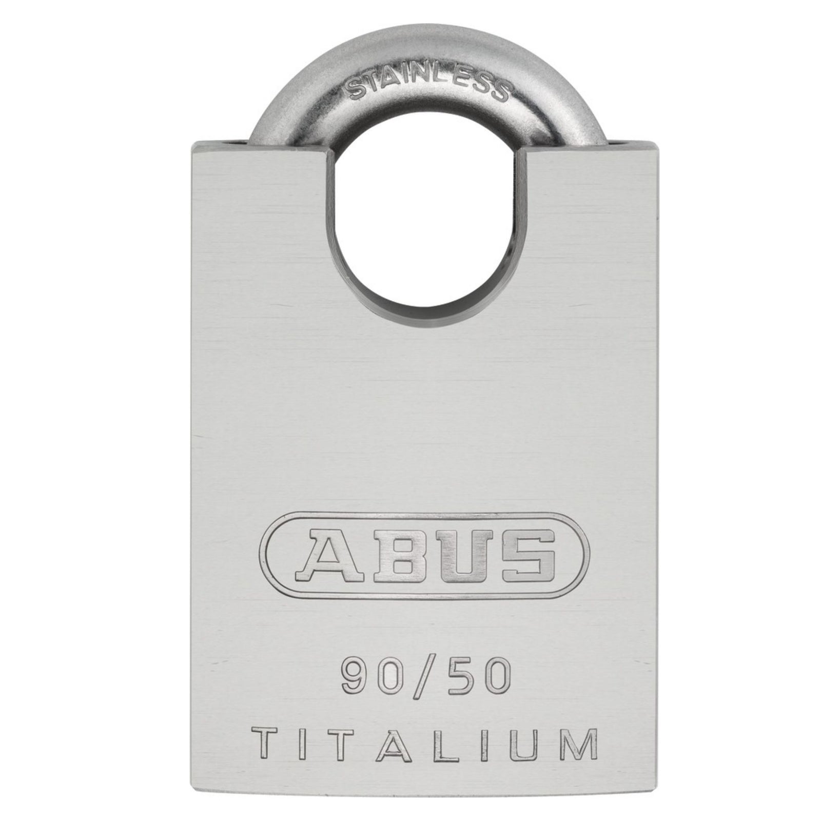 Abus 90TI/50 200 Titalium Padlock with Kwikset KW1 Keyway 0-Bitted Keyway with Integrated Shackle - The Lock Source