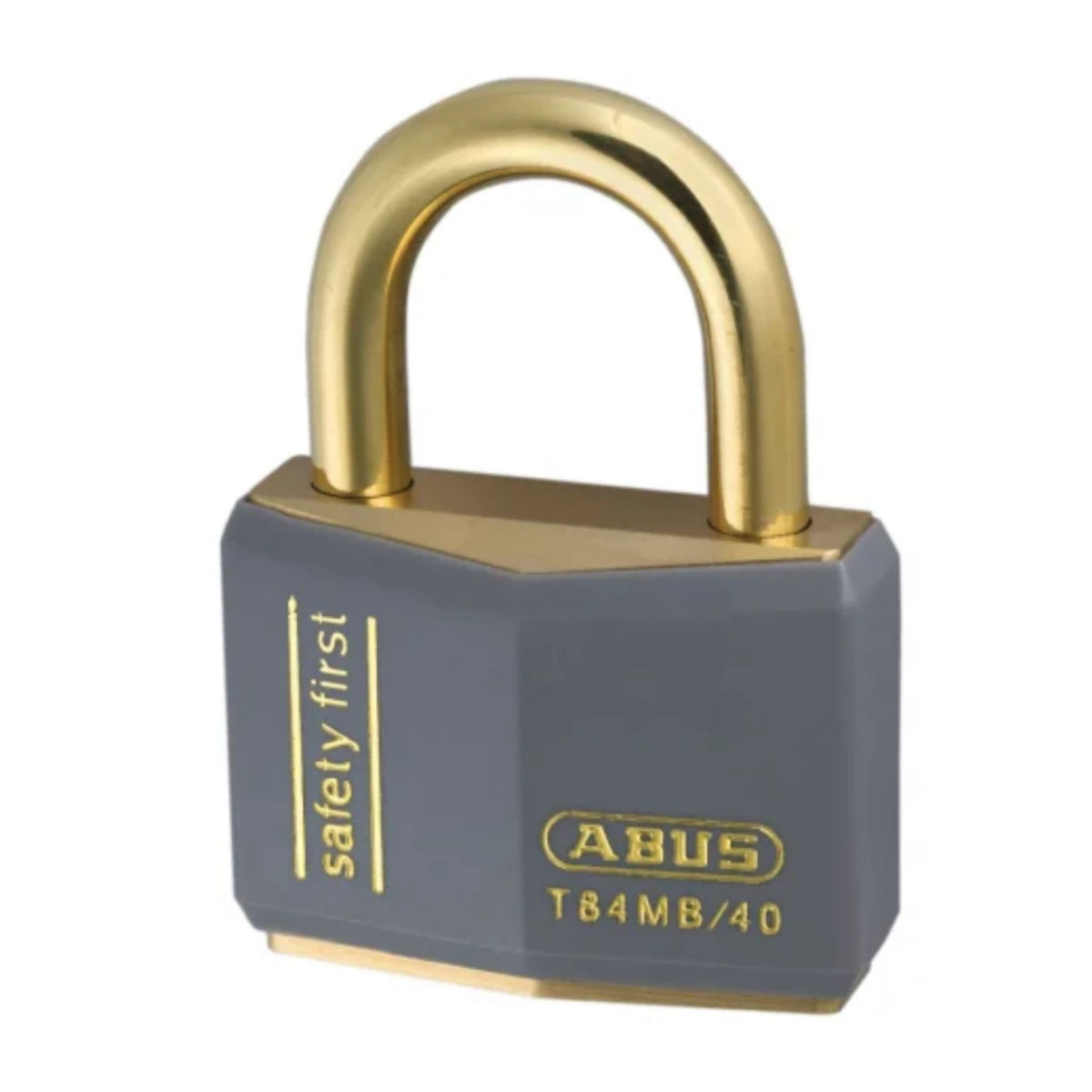 Abus T84MB/40 B KD Grey Weatherproof Brass Padlock - The Lock Source