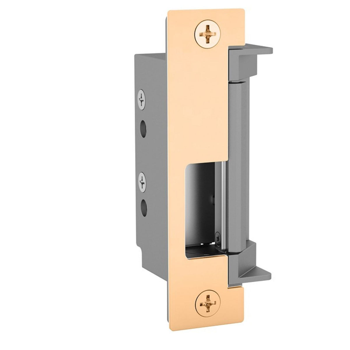 HES 4500C-612 Electric Strike Complete Pac Satin Bronze Strikes with Faceplates - The Lock Source