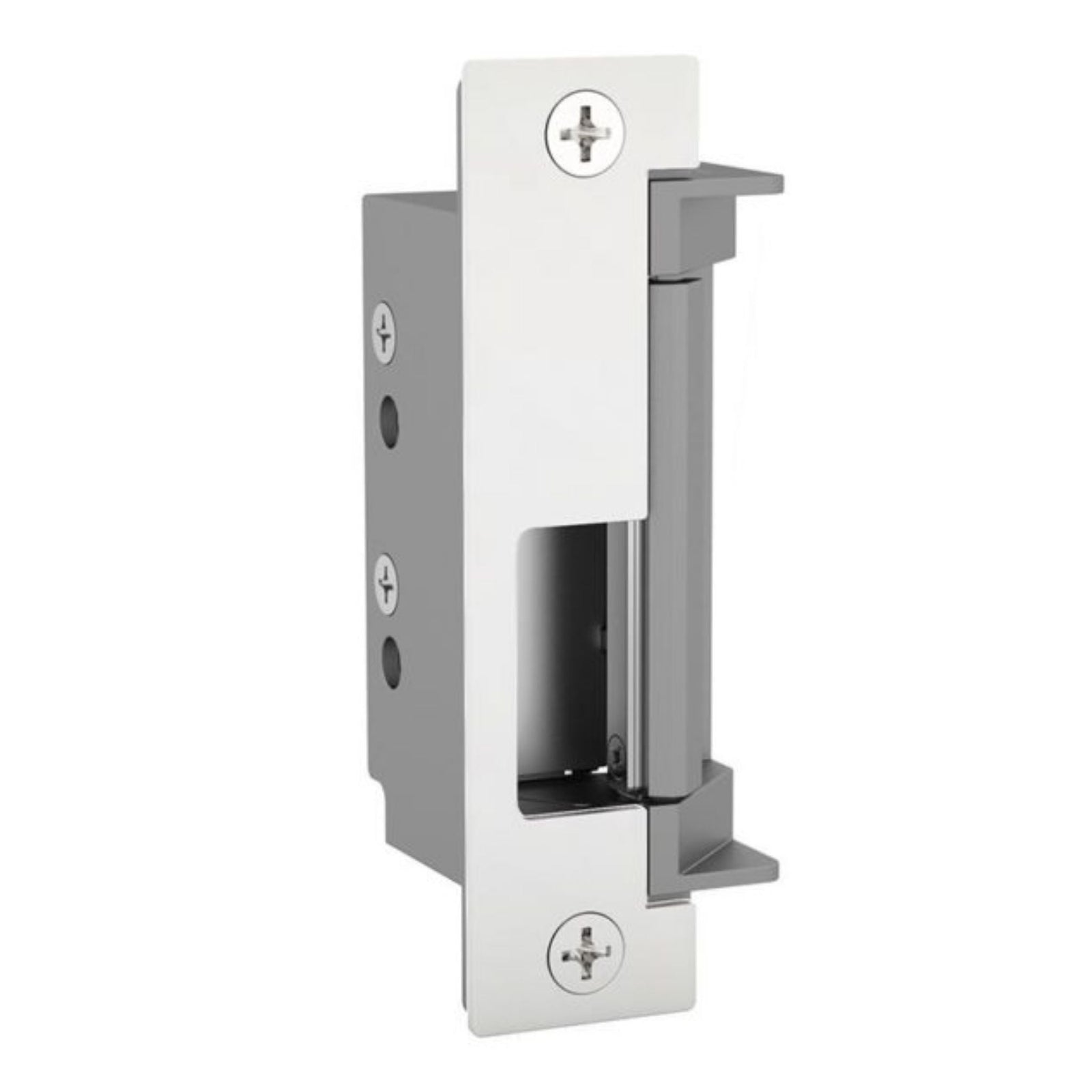 HES 4500C-629 Electric Strike Complete Pac Bright Stainless Steel Strikes with Faceplates - The Lock Source