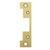 HES 501A-606 Faceplate for 5000 & 5200 Series Electric Strikes Satin Brass - The Lock Source