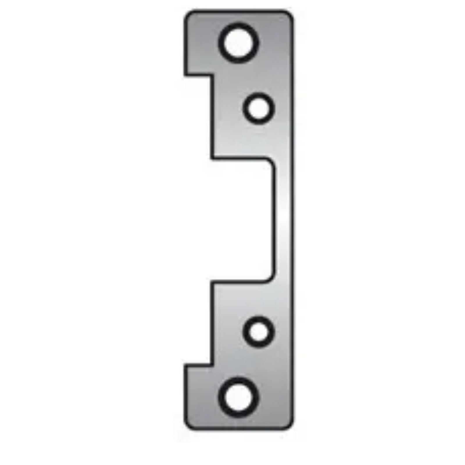 HES 501A-630 Faceplate for 5000 & 5200 Series Electric Strikes Satin Stainless Steel - The Lock Source