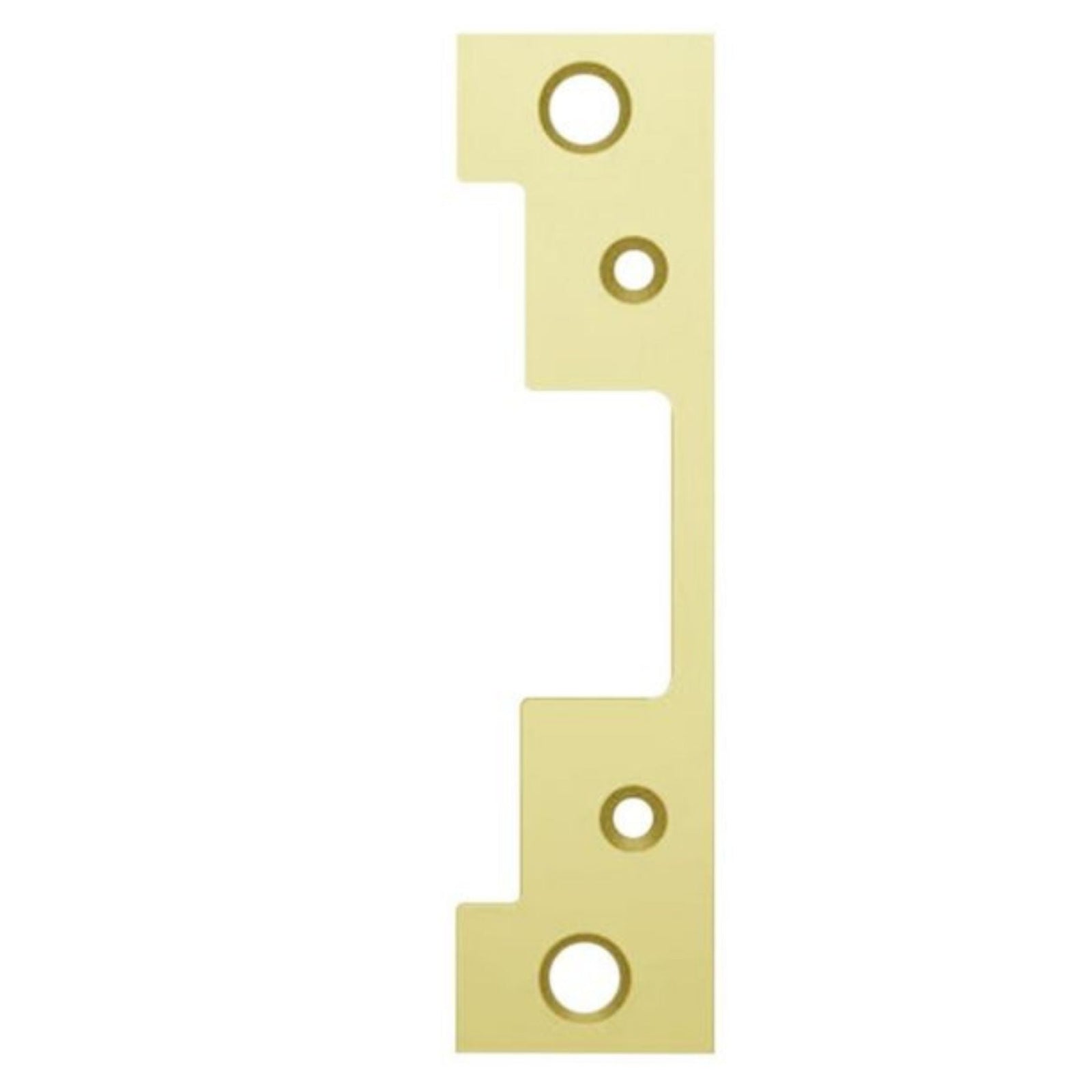 HES 501-605 Faceplate for 5000 & 5200 Series Electric Strikes Bright Brass - The Lock Source