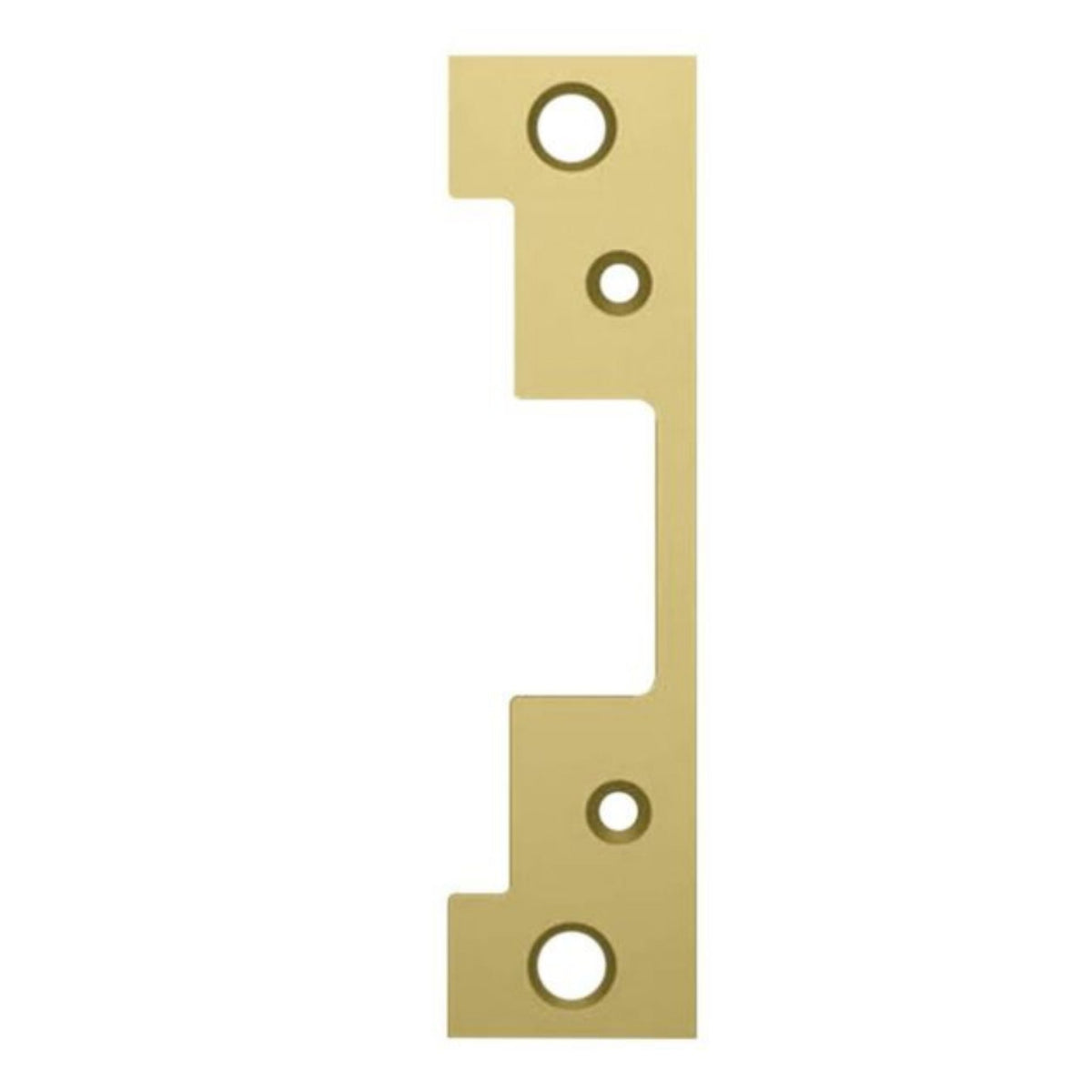 HES 501-606 Faceplate for 5000 &amp; 5200 Series Electric Strikes Satin Brass - The Lock Source
