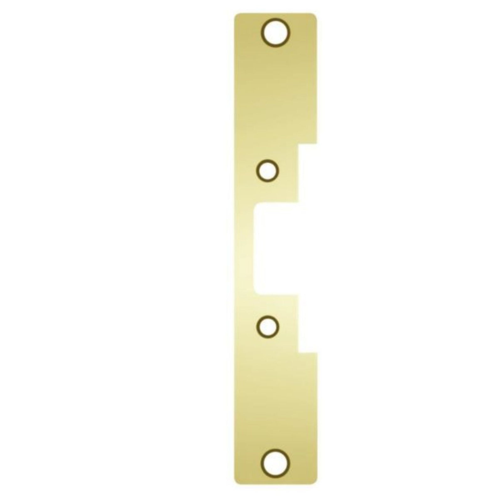 HES 502-605 Faceplate for 5000 & 5200 Series Electric Strikes Bright Brass - The Lock Source