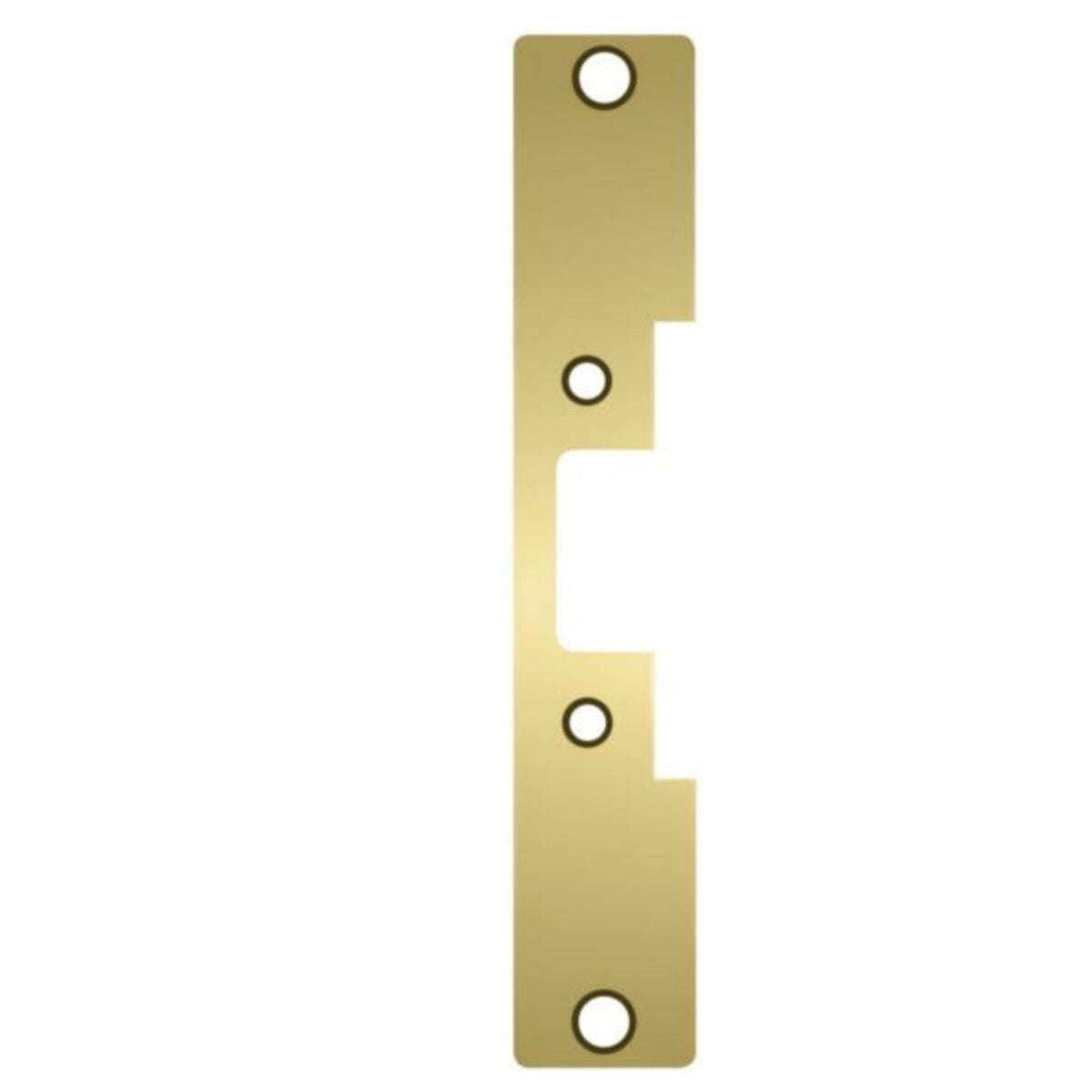 HES 502-606 Faceplate for 5000 &amp; 5200 Series Electric Strikes Satin Brass - The Lock Source