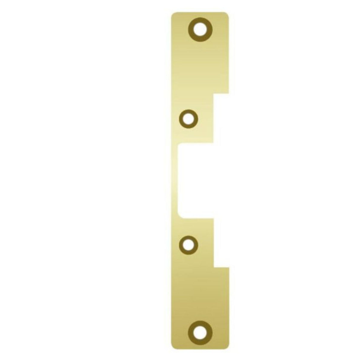 HES 503-605 Faceplate for 5000 &amp; 5200 Series Electric Strikes Bright Brass - The Lock Source