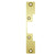 HES 503-605 Faceplate for 5000 & 5200 Series Electric Strikes Bright Brass - The Lock Source