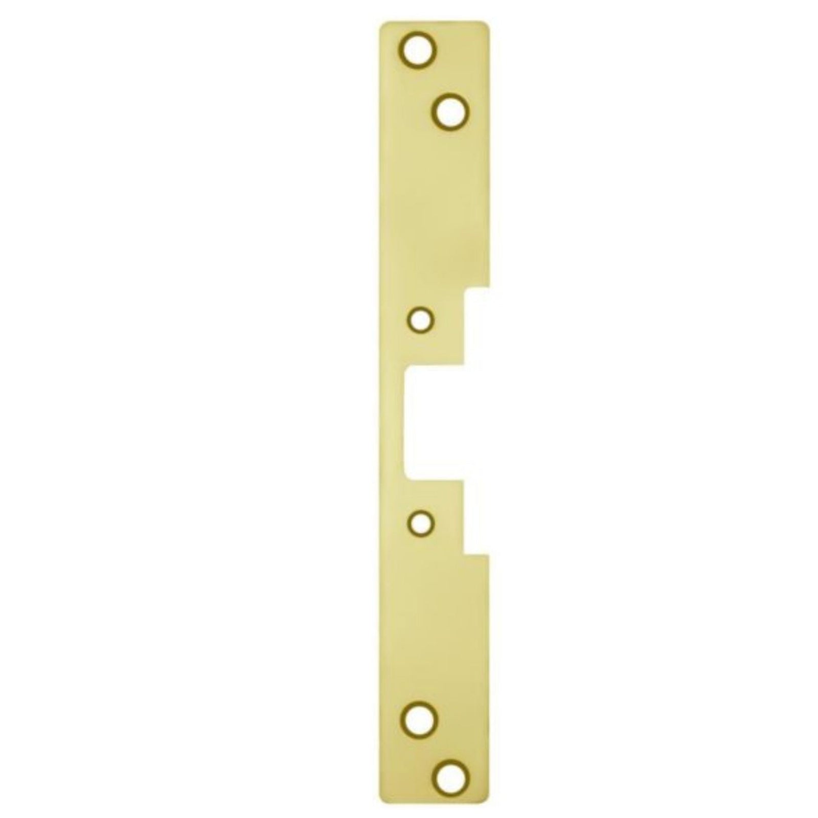 HES 504-605 Faceplate for 5000 & 5200 Series Electric Strikes Bright Brass - The Lock Source