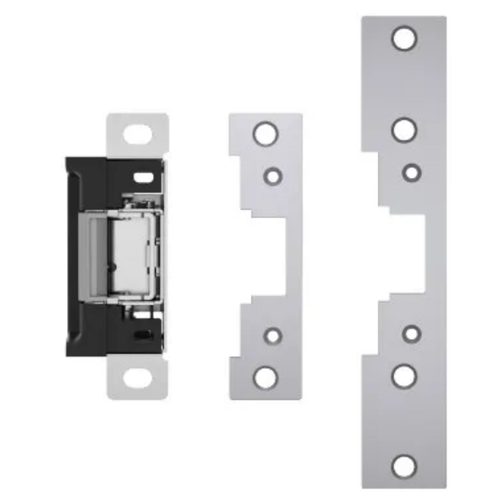 HES 7000C 630 Complete Pac Electric Strike Satin Stainless Steel Finish Includes 7000 Strike Body, 791 Faceplate & 792 Face Plates - The Lock Source