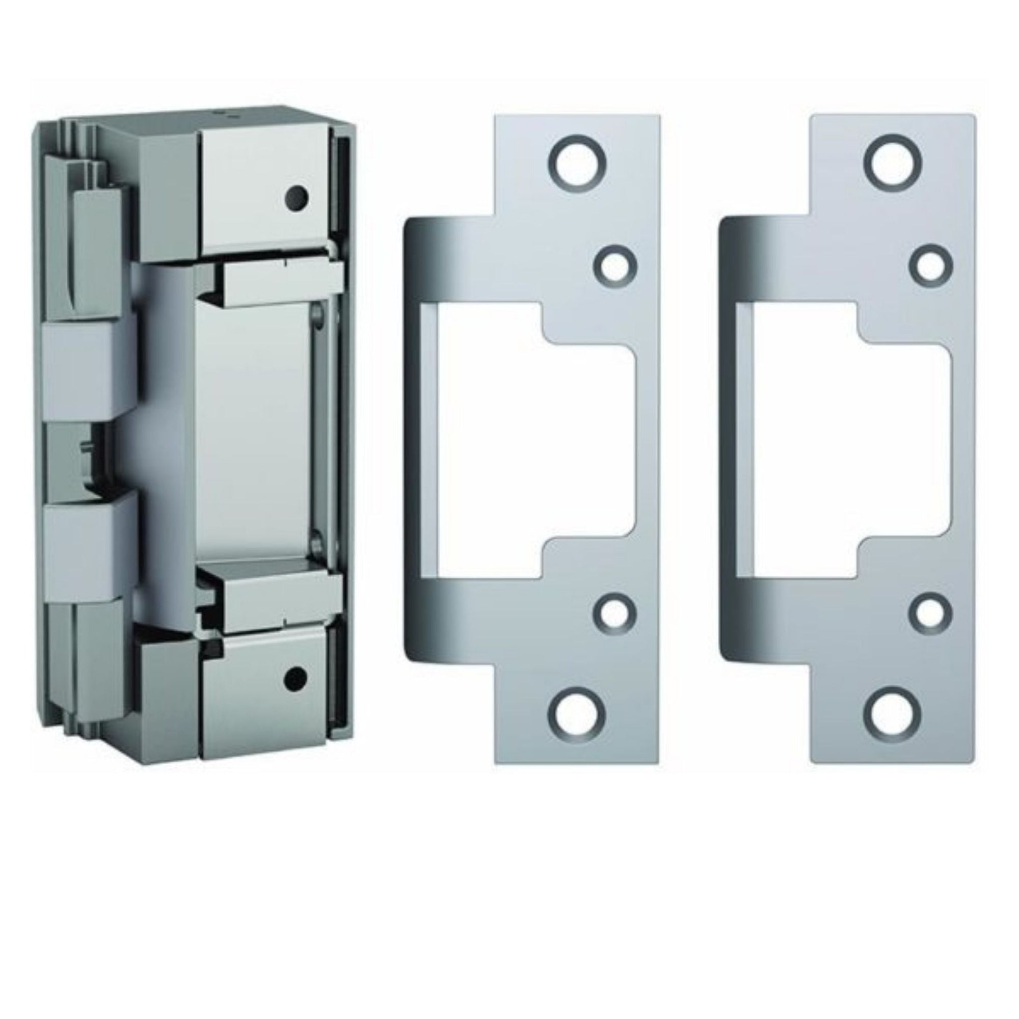 HES 8000C Series Complete Pac Electric Strikes Includes 8000 Strike Body with 801 & 801A Faceplates for Cylindrical Locksets with 5/8" Throw Latchbolt - The Lock Source