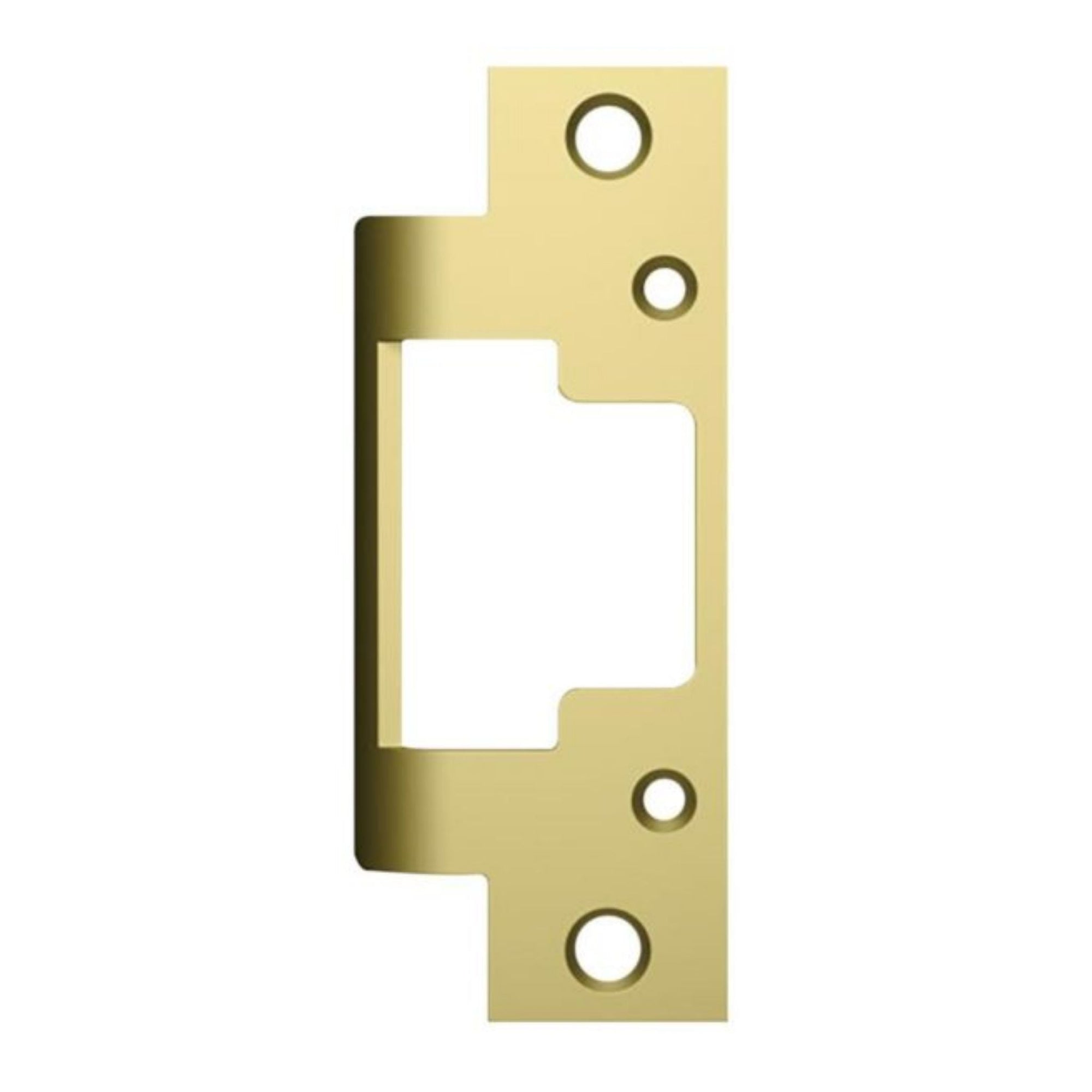 HES 801E-606 Faceplate for 8000 & 8300 Series No Cut Electric Strikes Satin Brass - The Lock Source