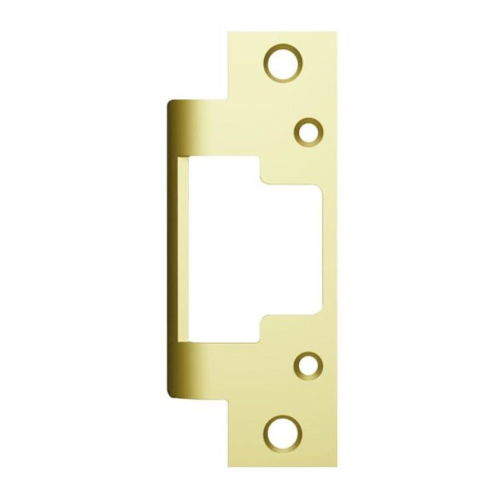 HES 801-605 Faceplate for 8000 & 8300 Series No Cut Electric Strikes Bright Brass - The Lock Source