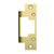 HES 801-606 Faceplate for 8000 & 8300 Series No Cut Electric Strikes Satin Brass - The Lock Source