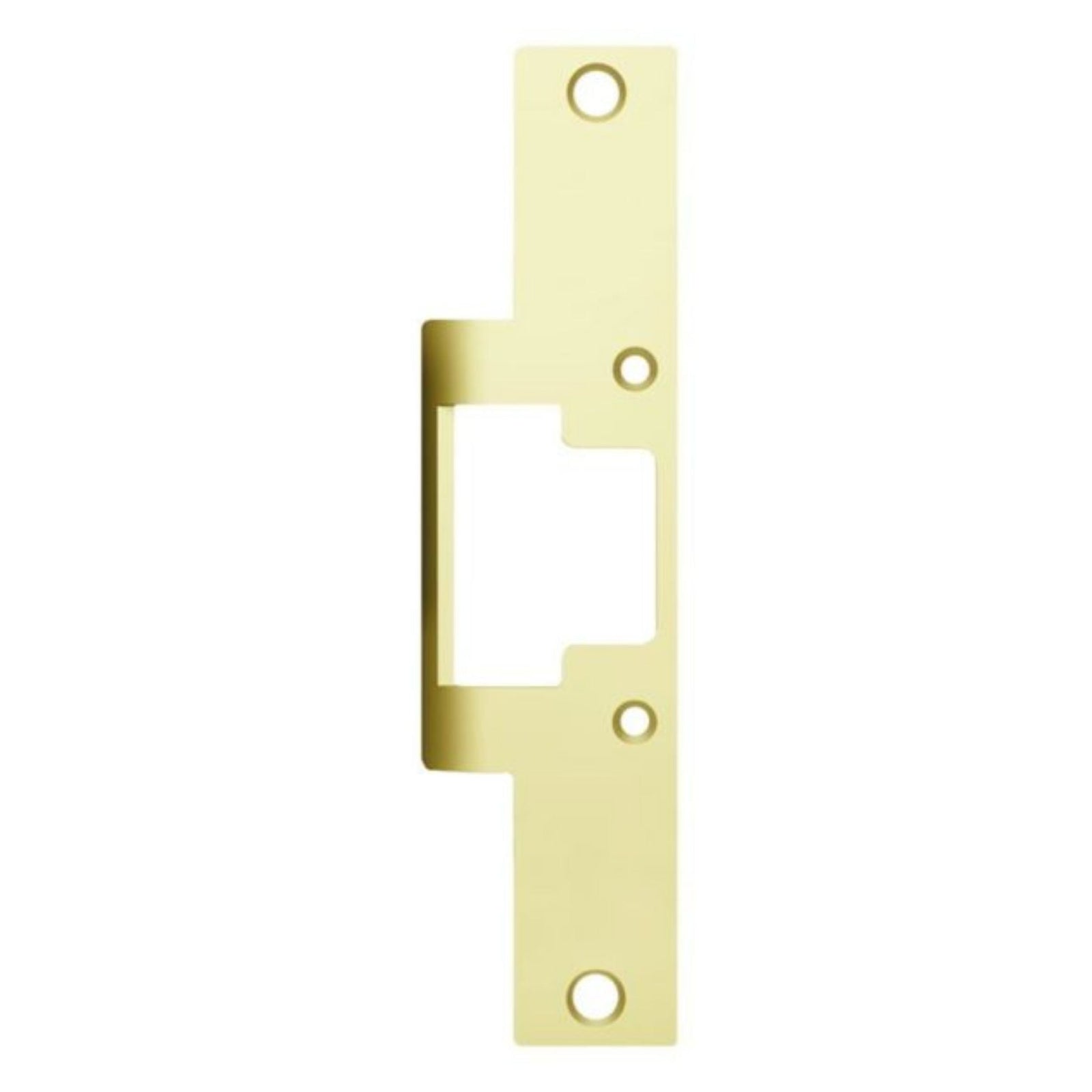 HES 802-605 Faceplate for 8000 & 8300 Series No Cut Electric Strikes Bright Brass - The Lock Source
