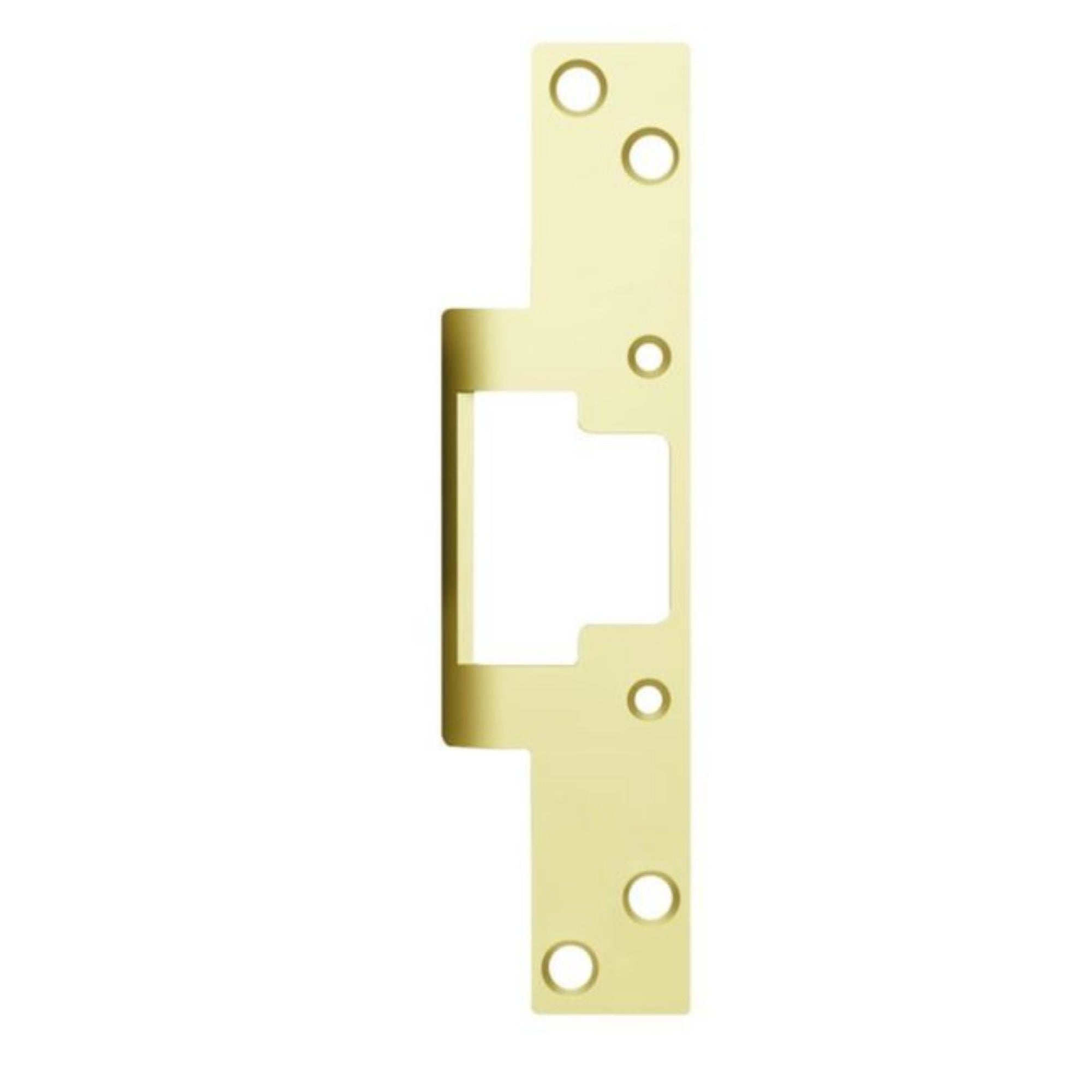 HES 805-605 Faceplate for 8000 & 8300 Series No Cut Electric Strikes Bright Brass - The Lock Source