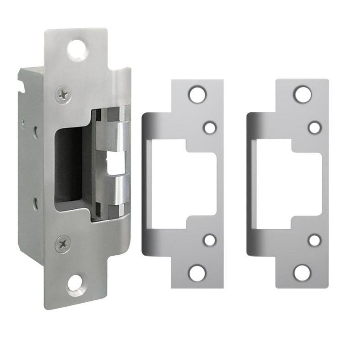 HES 8300C-630-LBM Complete Pac Electric Strikes Includes 8300 Strike Body and 2 Faceplates 801 &amp; 801A-Option and Latchbolt Monitor (LBM) - The Lock Source