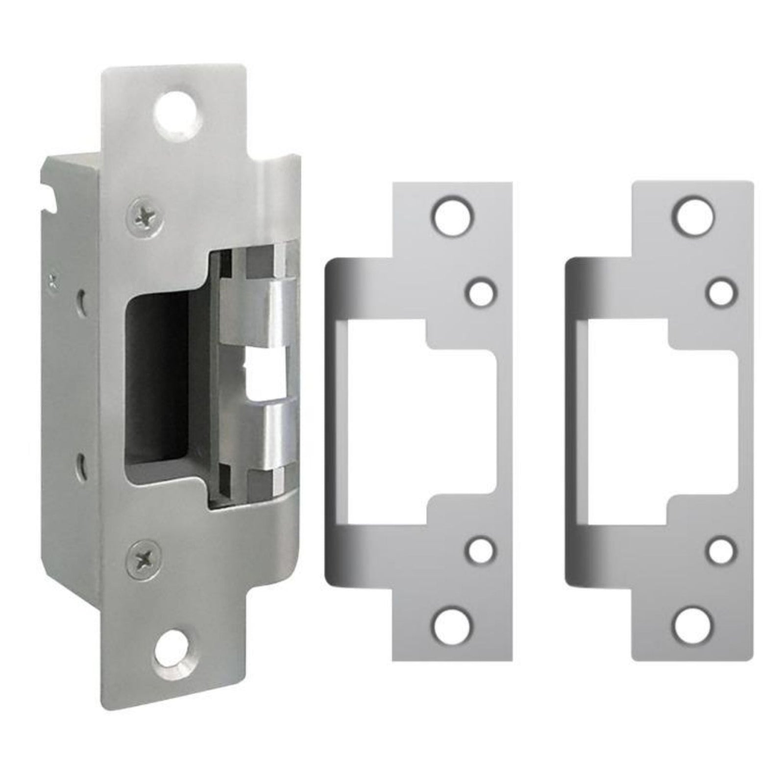 HES 8300C-630-LBM Complete Pac Electric Strikes Includes 8300 Strike Body and 2 Faceplates 801 & 801A-Option and Latchbolt Monitor (LBM) - The Lock Source