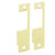 HES 851M-605 Faceplate for 8500 Series Electric Strike Bright Brass Plate Only - The Lock Source