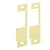 HES 852L-605 Faceplate for 8500 Series Electric Strike Bright Brass Plate Only - The Lock Source