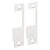 HES 852L-629 Faceplate for 8500 Series Electric Strike Bright Stainless Steel Plate Only - The Lock Source
