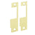 HES 852M-605 Faceplate for 8500 Series Electric Strike Bright Brass Plate Only - The Lock Source