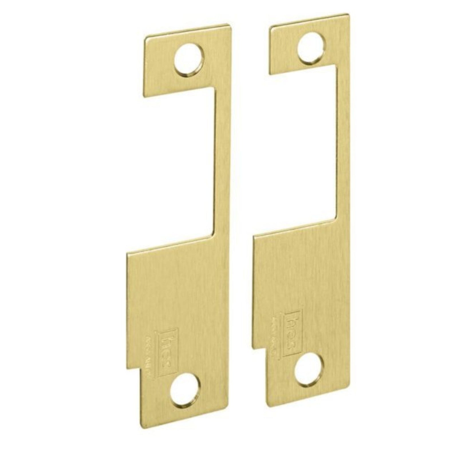 HES 852M-606 Faceplate for 8500 Series Electric Strike Satin Brass Plate Only - The Lock Source
