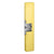 HES 9400-606 Slim Line Surface Mounted Electric Strike, Satin Brass for Rim Exit Devices - The Lock Source