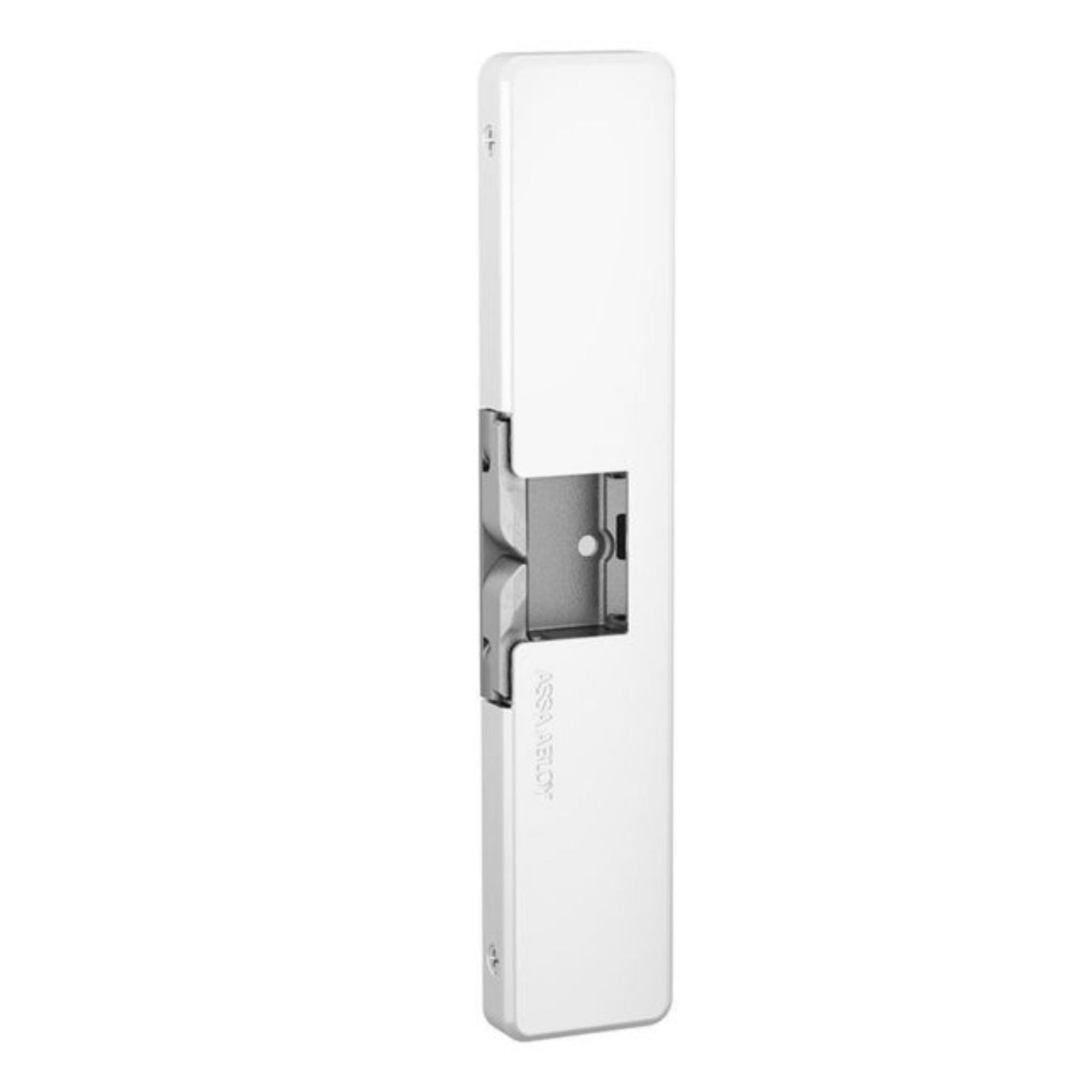 HES 9400-629-LBM Slim Line Surface Mounted Electric Strike With Latchbolt Monitor, Bright Stainless Steel for Rim Exit Devices - The Lock Source