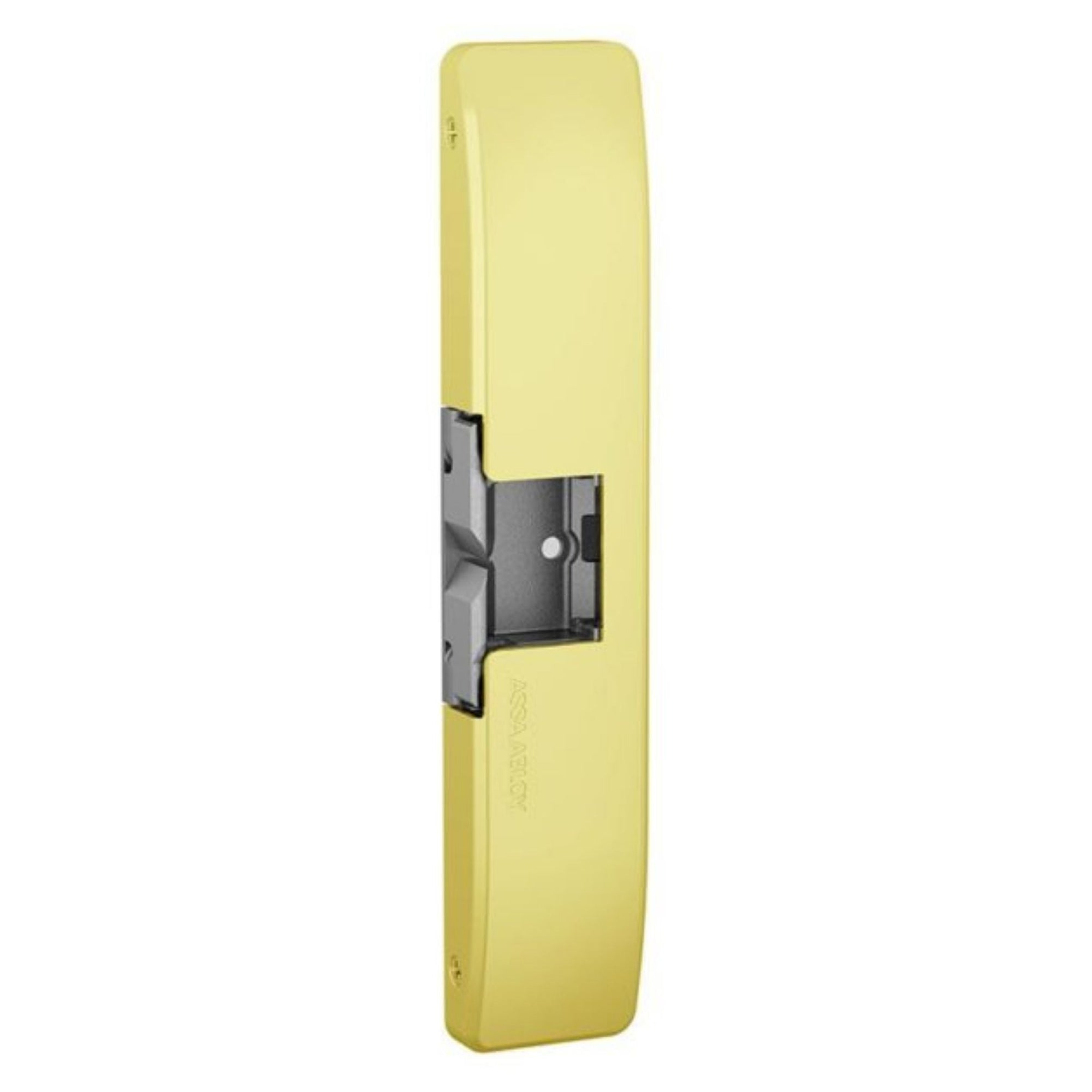 HES 9600-605 Surface Mounted Electric Strike Bright Brass Finish Available with Latchbolt Monitor (LBM) and Latchbolt Strike Monitor (LBSM) - The Lock Source