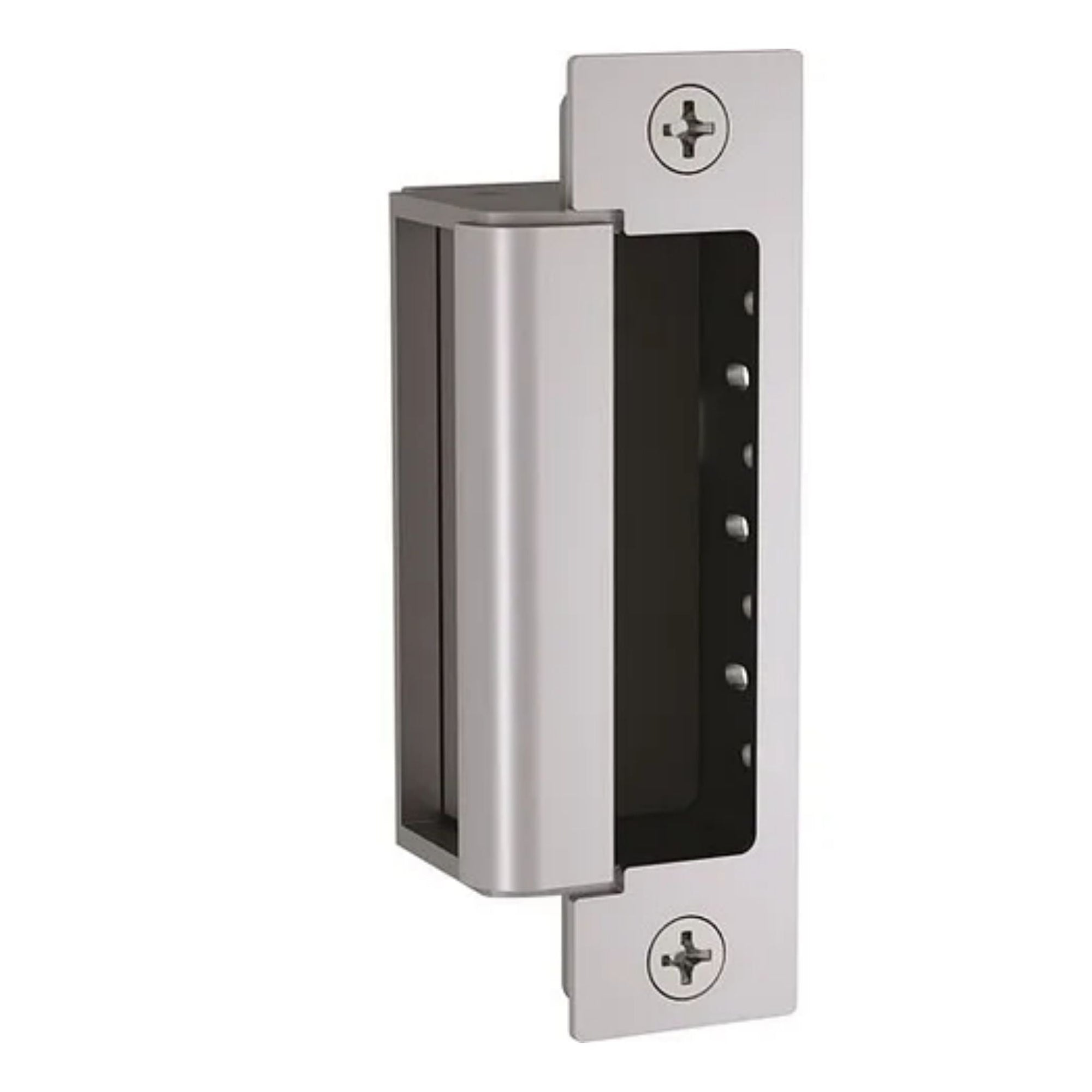 HES 1600-630 Satin Stainless Steel Electric Strike Works With All Brands of Cylindrical and Mortise Lock With or Without Deadbolt - The Lock Source